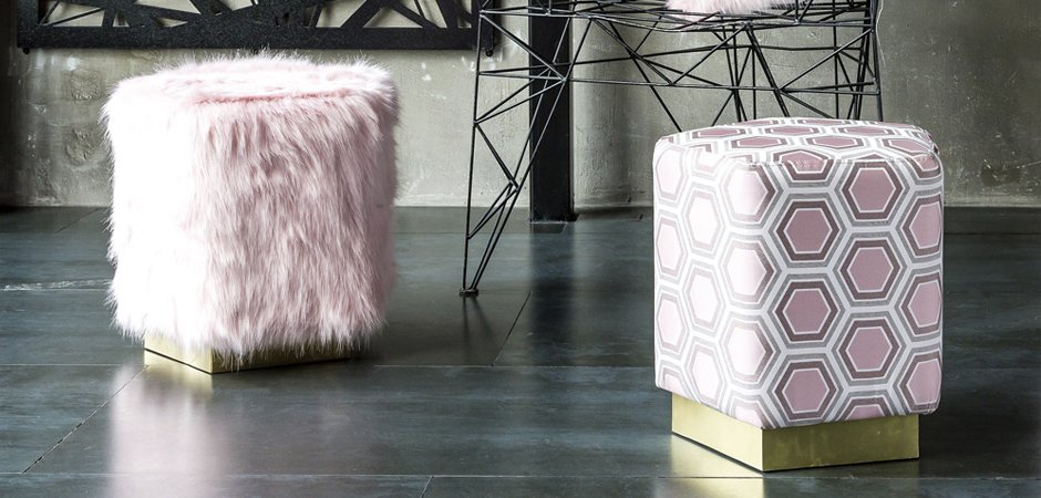 Пуф Hexagon Pink Geometry - Loft-Concept в Челябинске