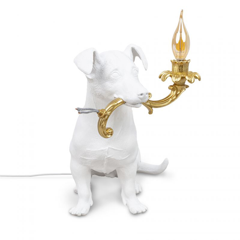 Настольная лампа Seletti Rio Lamp Белый Глянцевое золото Настольная лампа Seletti Rio Lamp Белый Глянцевое золото в Челябинске | Loft Concept