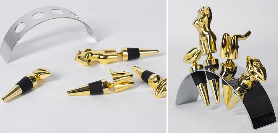 Набор пробок для бутылок ACOLYTE WINE STOPPER - Loft-Concept в Челябинске