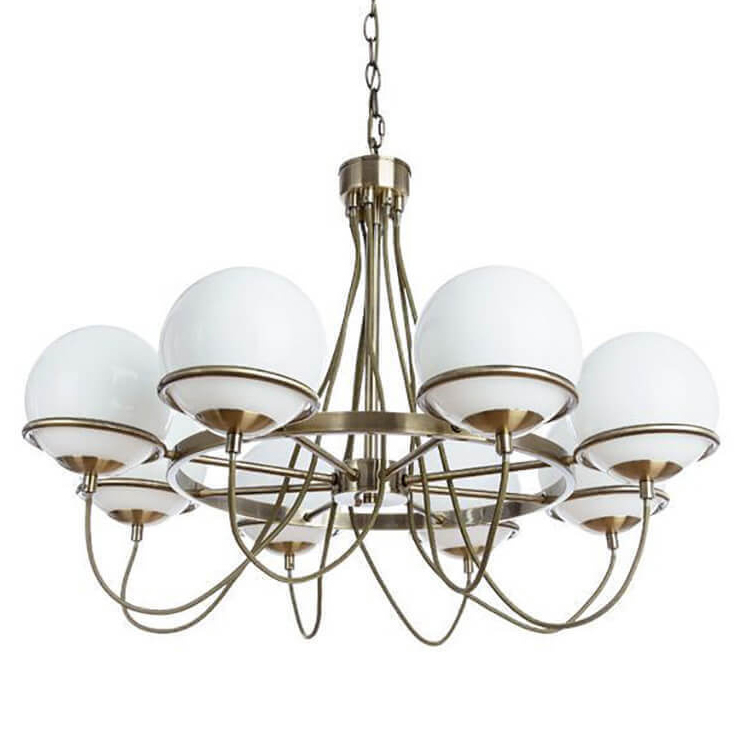 Люстра Melissa Chandelier Bronze Бронза Белый Люстра Melissa Chandelier Bronze Бронза Белый в Челябинске | Loft Concept