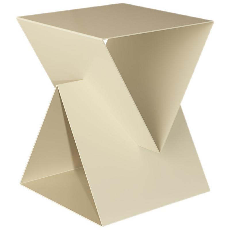 Приставной стол Two Triangles Beige Side Table Бежевый Приставной стол Two Triangles Beige Side Table Бежевый в Челябинске | Loft Concept