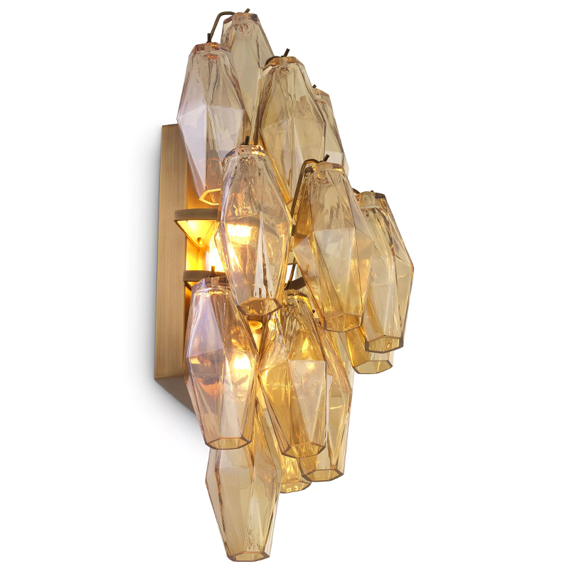 Бра Eichholtz Wall Lamp Benini Amber Латунь Янтарный Бра Eichholtz Wall Lamp Benini Amber Латунь Янтарный в Челябинске | Loft Concept