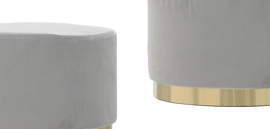 Пуф Golden Belt Gray Pastel Пуф Golden Belt Gray Pastel - Loft-Concept в Челябинске