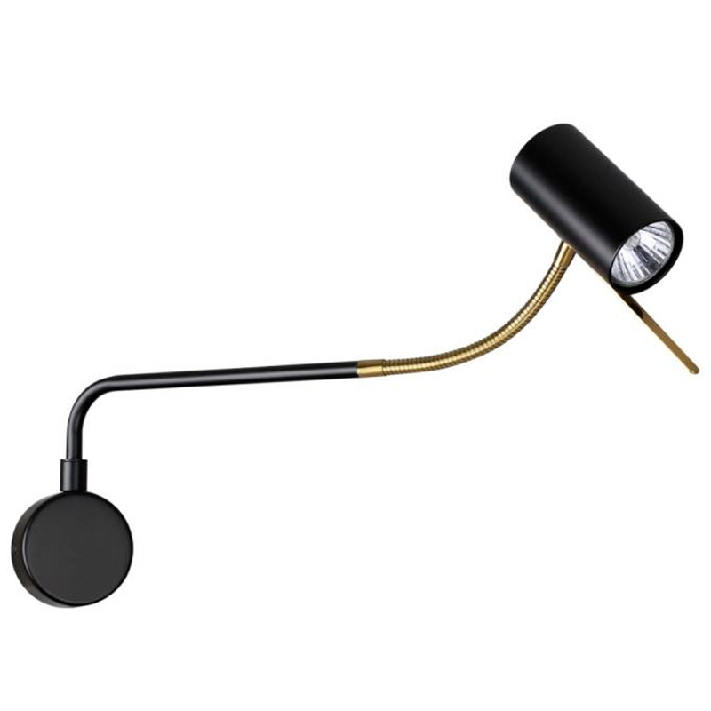 Гибкое бра Trumpet Wall Lamp Брозна Бронза Черный в Челябинске | Loft Concept 