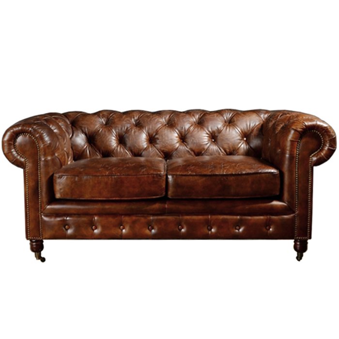 Диван Chesterfield Rebel Sofa Leather Brown 170 Коричневый Диван Chesterfield Rebel Sofa Leather Brown 170 Коричневый в Челябинске | Loft Concept
