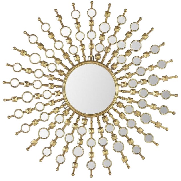 Зеркало Art Deco Sun Золотой Зеркало Art Deco Sun Золотой в Челябинске | Loft Concept