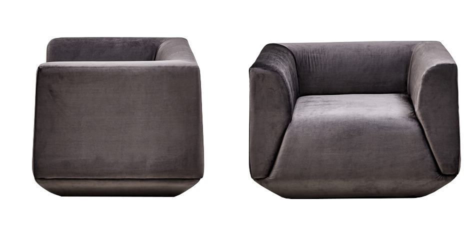 Armchair Cube Gray Lilac Большое Кресло Куб Armchair Cube Gray Lilac Большое Кресло Куб - Loft-Concept в Челябинске