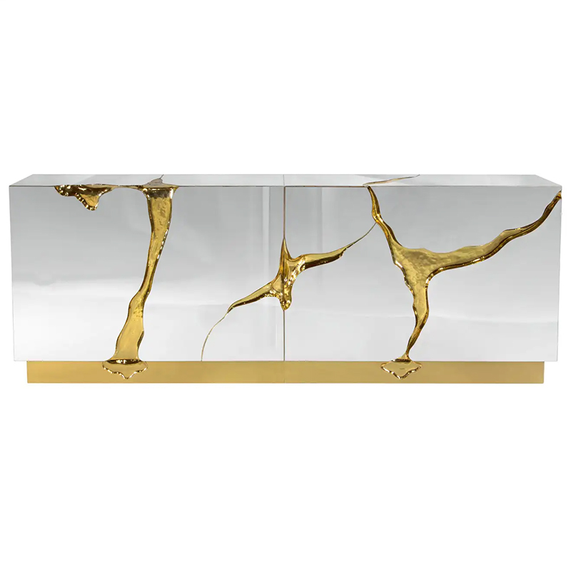 Буфет Modern Contemporary Lapiaz Sideboard Boca do Lobo Mirror Зеркало Золотой Буфет Modern Contemporary Lapiaz Sideboard Boca do Lobo Mirror Зеркало Золотой в Челябинске | Loft Concept
