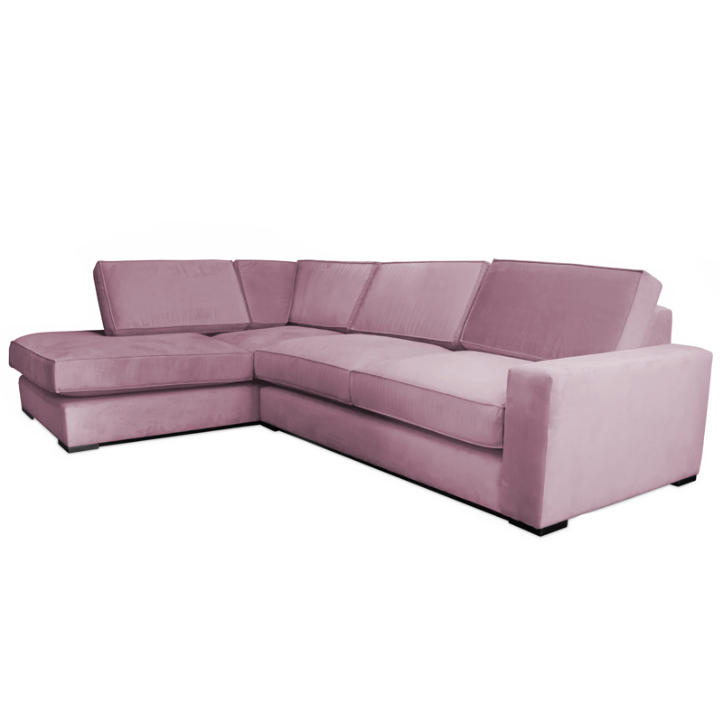 Диван угловой Lombardi Sofa вялая роза Дымчатая Роза Диван угловой Lombardi Sofa вялая роза Дымчатая Роза в Челябинске | Loft Concept