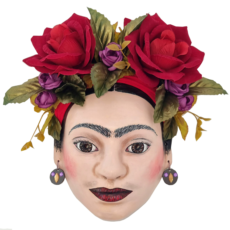 Дизайнерская Маска Frida Kahlo  Красный в Челябинске | Loft Concept 