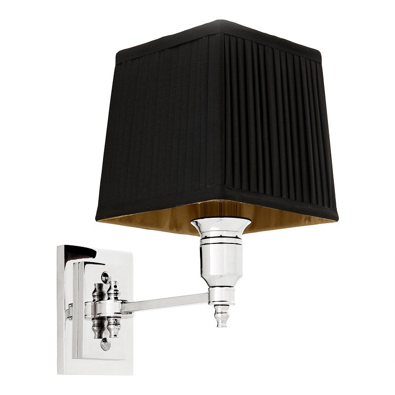 Бра Wall Lamp Lexington Single Nickel+Black Никель Черный Бра Wall Lamp Lexington Single Nickel+Black Никель Черный в Челябинске | Loft Concept