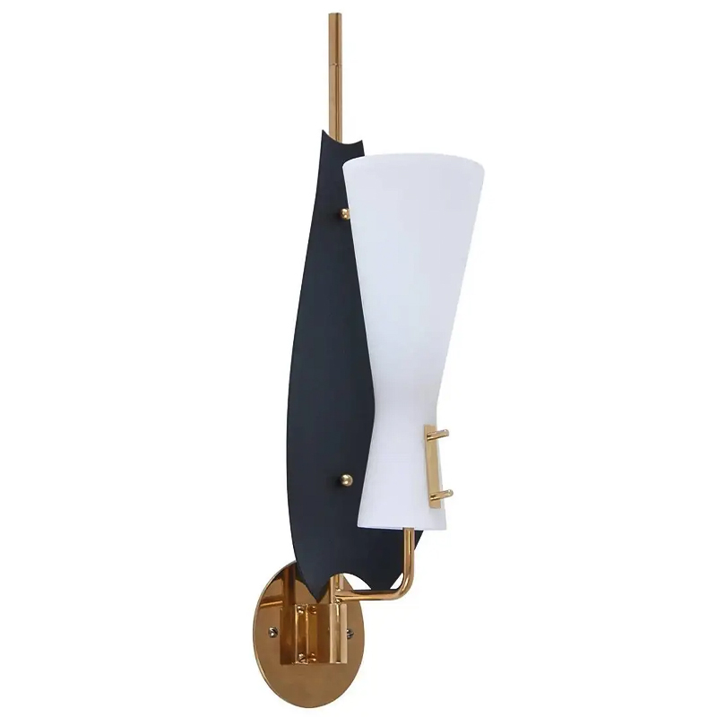 Бра Modern Leaf Sconces Черный Белый Латунь Бра Modern Leaf Sconces Черный Белый Латунь в Челябинске | Loft Concept