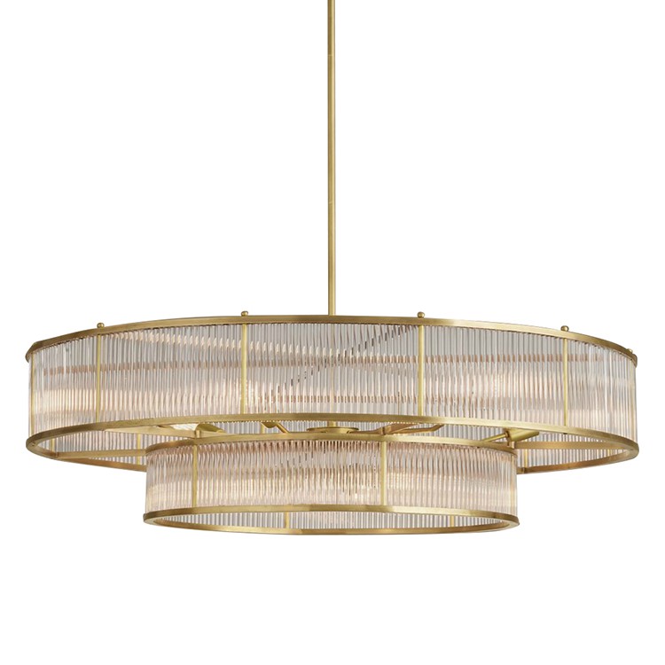 Люстра RH Marais Round Chandelier Латунь Прозрачный Люстра RH Marais Round Chandelier Латунь Прозрачный в Челябинске | Loft Concept