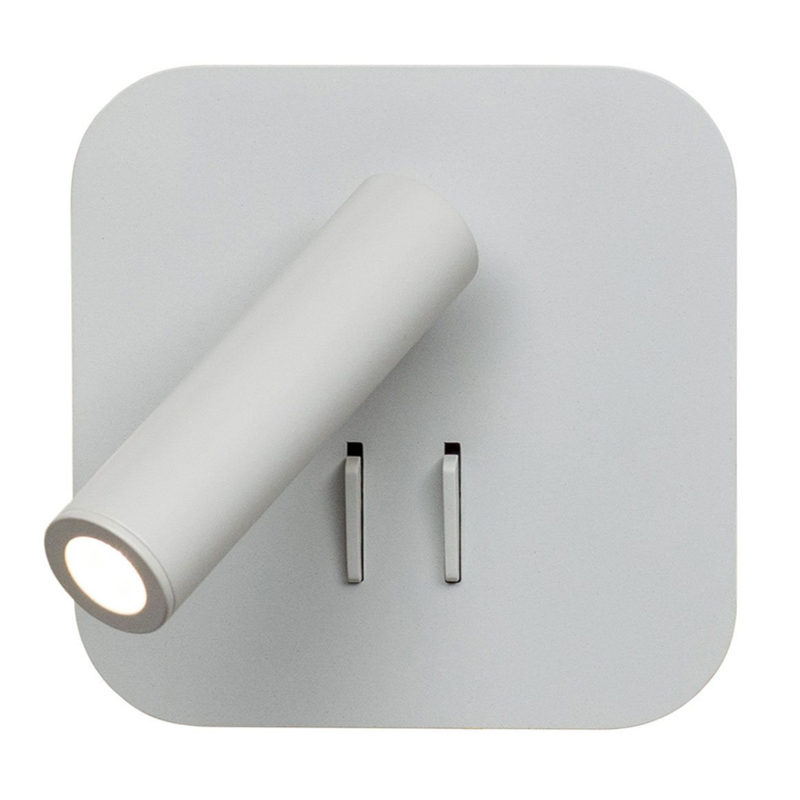 Настенный спот White Square Spot Wall Lamp Белый Настенный спот White Square Spot Wall Lamp Белый в Челябинске | Loft Concept