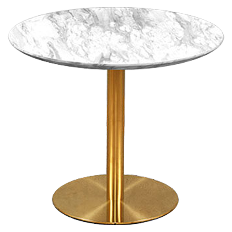 Обеденный стол Modesto Dinner Table Белый Глянцевое золото Обеденный стол Modesto Dinner Table Белый Глянцевое золото в Челябинске | Loft Concept