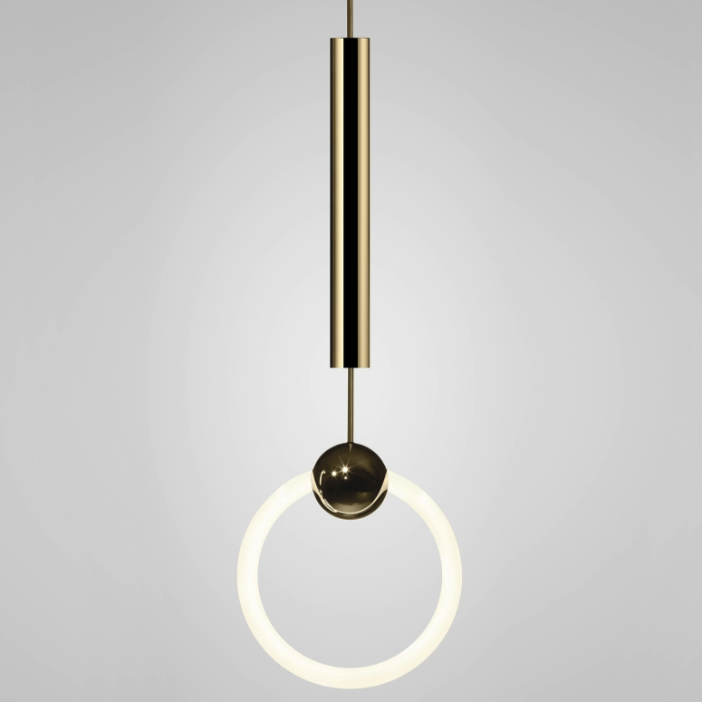 Подвесной светильник lee broom RING LIGHT Глянцевое золото Белый Подвесной светильник lee broom RING LIGHT Глянцевое золото Белый в Челябинске | Loft Concept