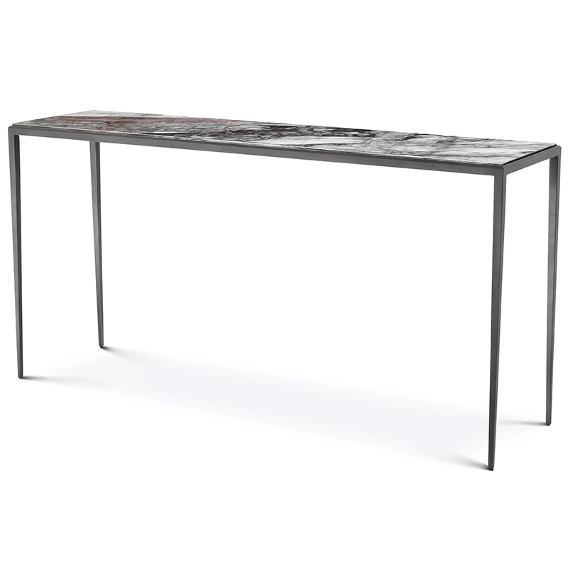 Консоль Eichholtz Console Table Henley L Темная бронза Серый Белый Консоль Eichholtz Console Table Henley L Темная бронза Серый Белый в Челябинске | Loft Concept