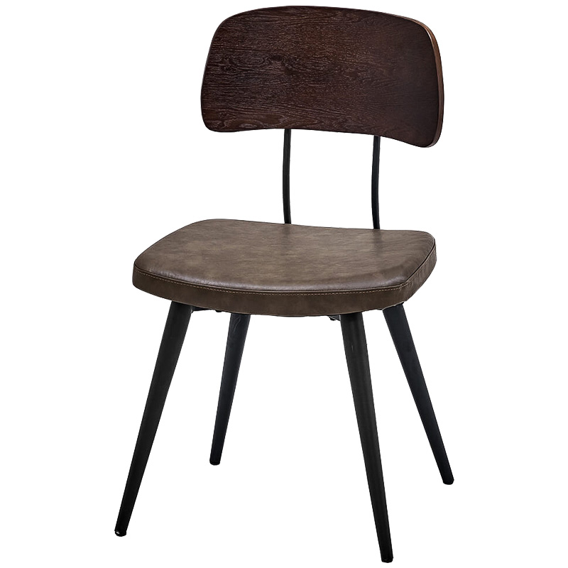 Стул Bartle Loft Stool Черный Коричневый Стул Bartle Loft Stool Черный Коричневый в Челябинске | Loft Concept