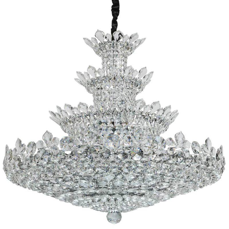 Люстра Griselda Crystal Chandelier 100 Хром Прозрачный Люстра Griselda Crystal Chandelier 100 Хром Прозрачный в Челябинске | Loft Concept