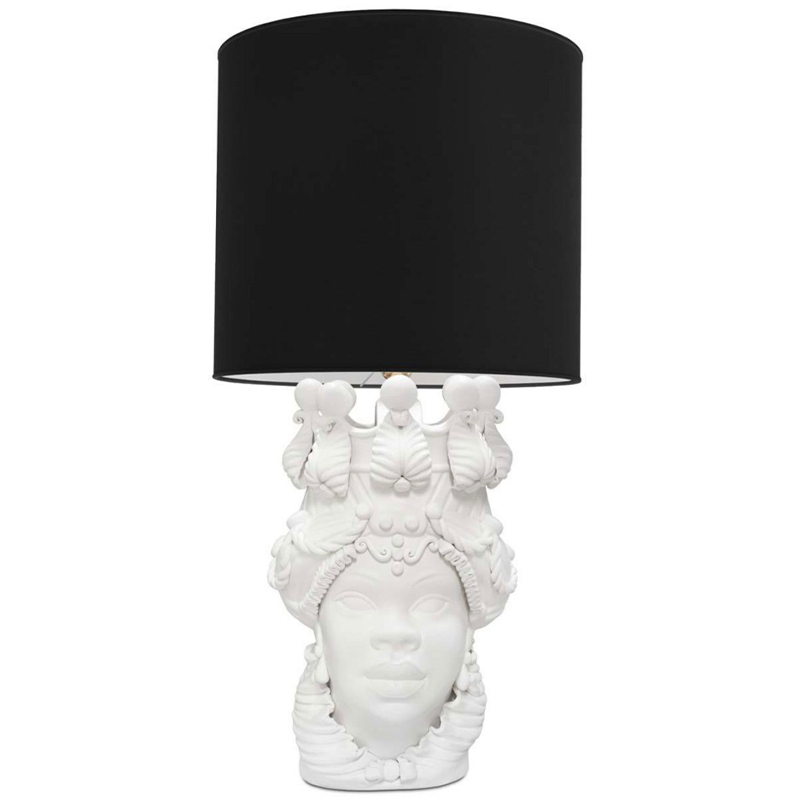 Настольная лампа Table Lamp Moro Lady Big Lipstick Black Белый Черный Настольная лампа Table Lamp Moro Lady Big Lipstick Black Белый Черный в Челябинске | Loft Concept