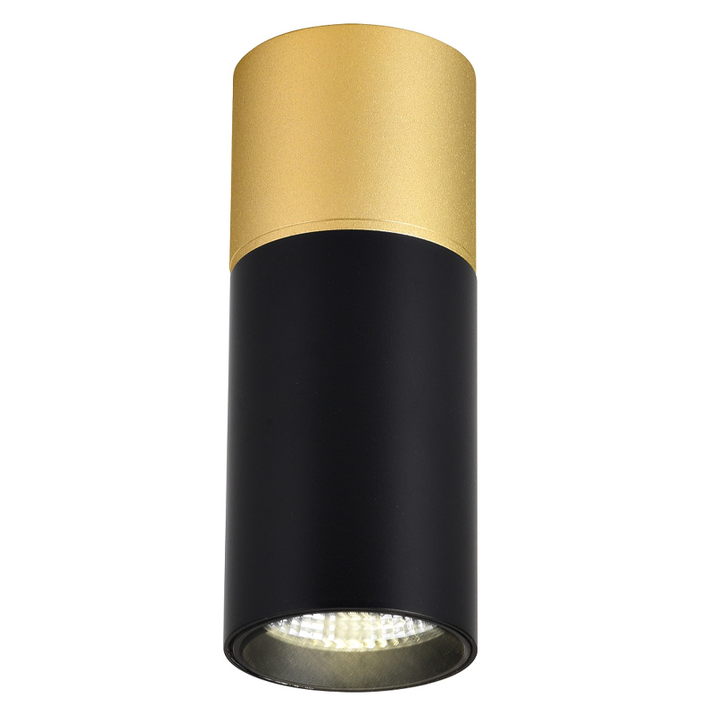 Накладной светодиодный спот Delightfull Black&Gold Золотой Черный Накладной светодиодный спот Delightfull Black&Gold Золотой Черный в Челябинске | Loft Concept
