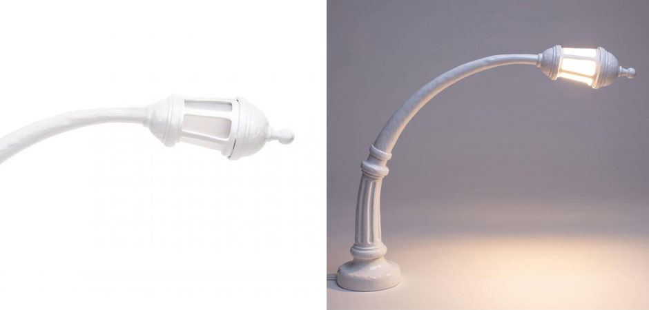 Настольная лампа Seletti Street Lamp White Настольная лампа Seletti Street Lamp White - Loft-Concept в Челябинске