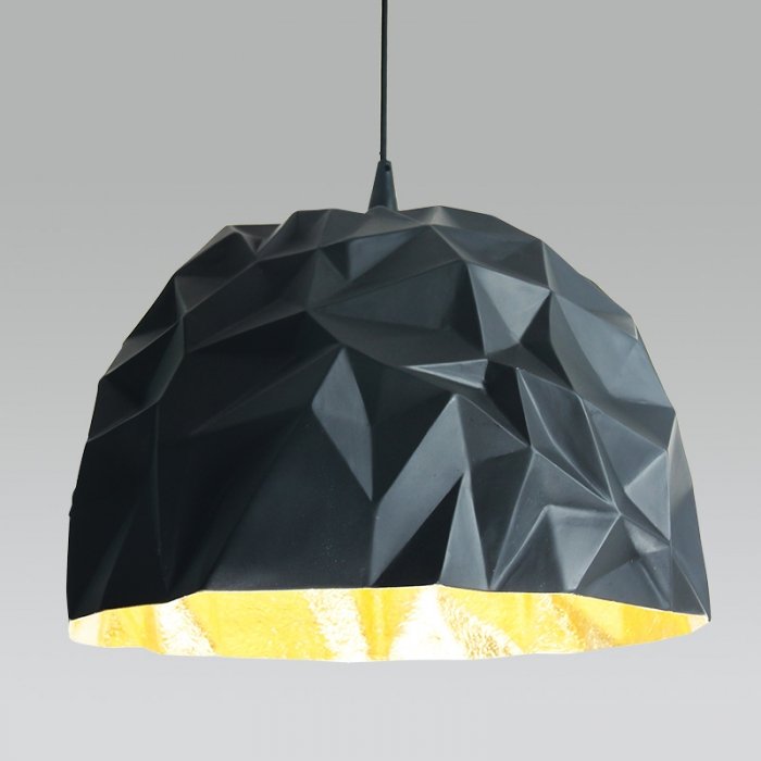 Люстра Rock Suspension Lamp Черный Белый Золотой Люстра Rock Suspension Lamp Черный Белый Золотой в Челябинске | Loft Concept