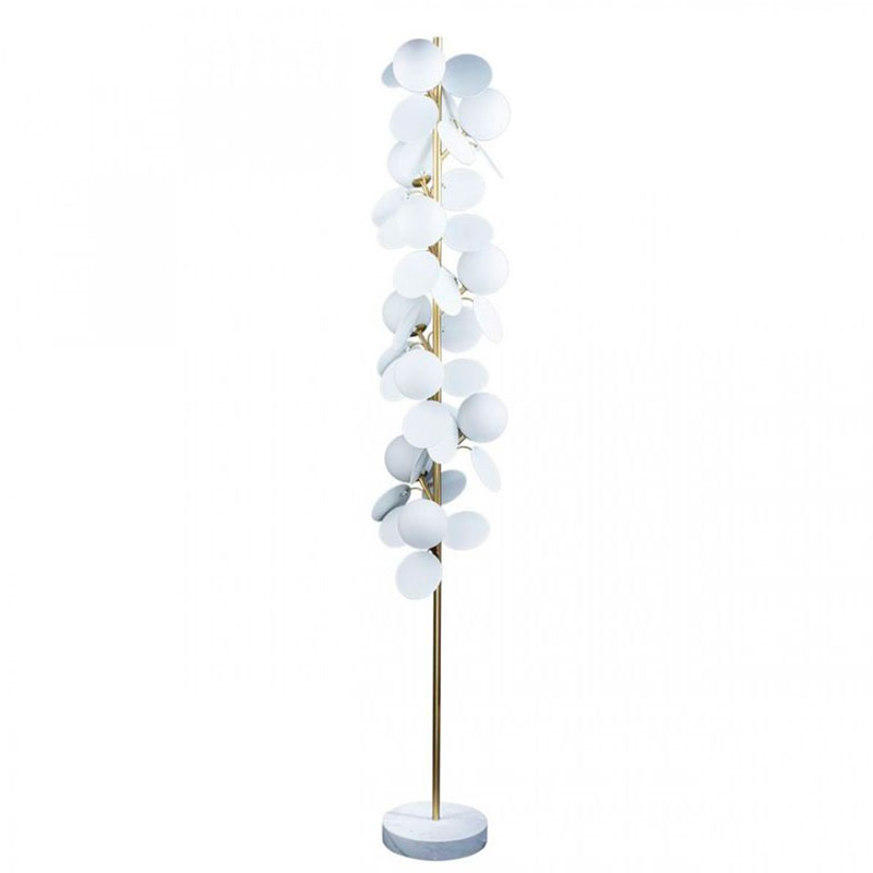 Торшер MATISSE Floor Lamp White Золотой Белый Торшер MATISSE Floor Lamp White Золотой Белый в Челябинске | Loft Concept