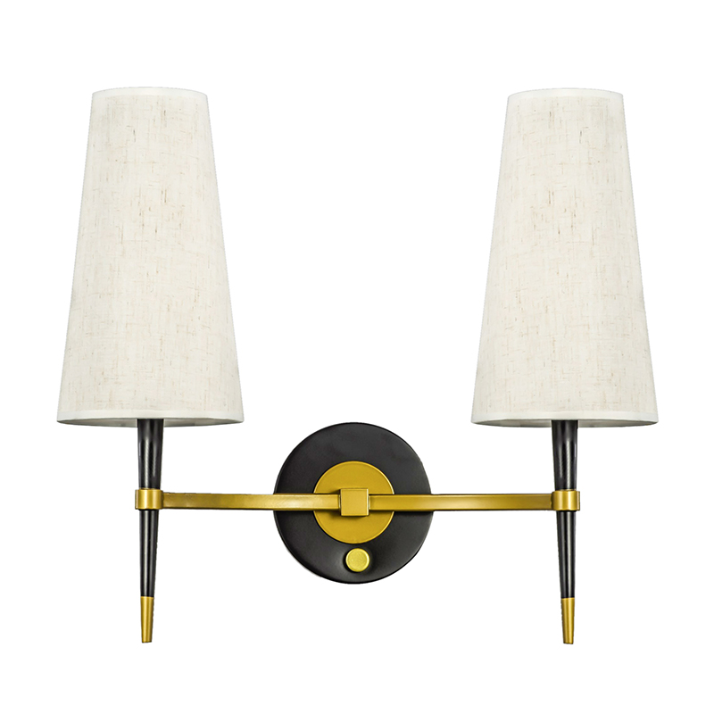 Бра Duo Lillian Loft Industrial Золотой Черный Белый Бра Duo Lillian Loft Industrial Золотой Черный Белый в Челябинске | Loft Concept