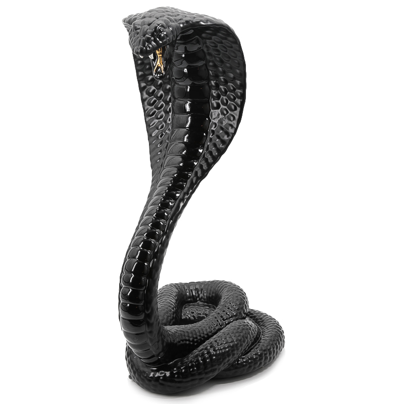 Статуэтка COBRA Черный Глянцевое золото Статуэтка COBRA Черный Глянцевое золото в Челябинске | Loft Concept
