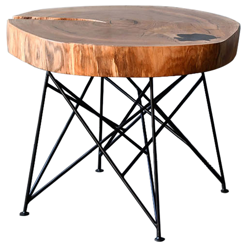 Кофейный стол Vargas Industrial Metal Rust Coffee Table Древесина Черный Кофейный стол Vargas Industrial Metal Rust Coffee Table Древесина Черный в Челябинске | Loft Concept
