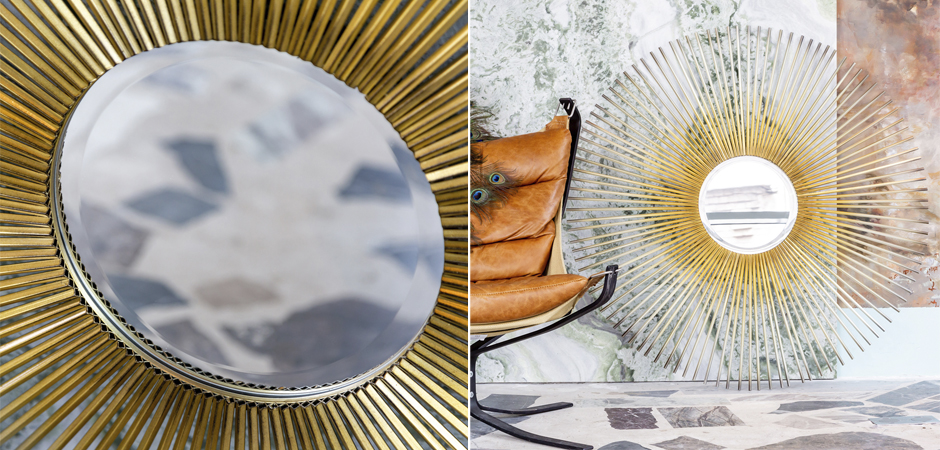 Зеркало Sun Circle Mirror Зеркало Sun Circle Mirror - Loft-Concept в Челябинске