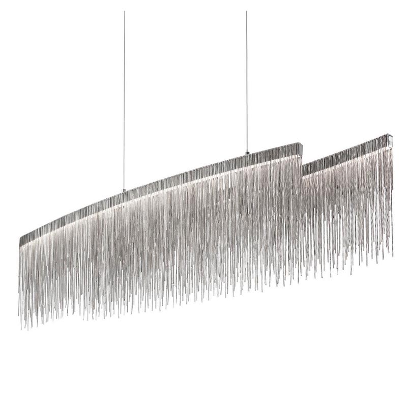 Люстра Atlantis Chain Chandelier Line Chrome Хром Люстра Atlantis Chain Chandelier Line Chrome Хром в Челябинске | Loft Concept