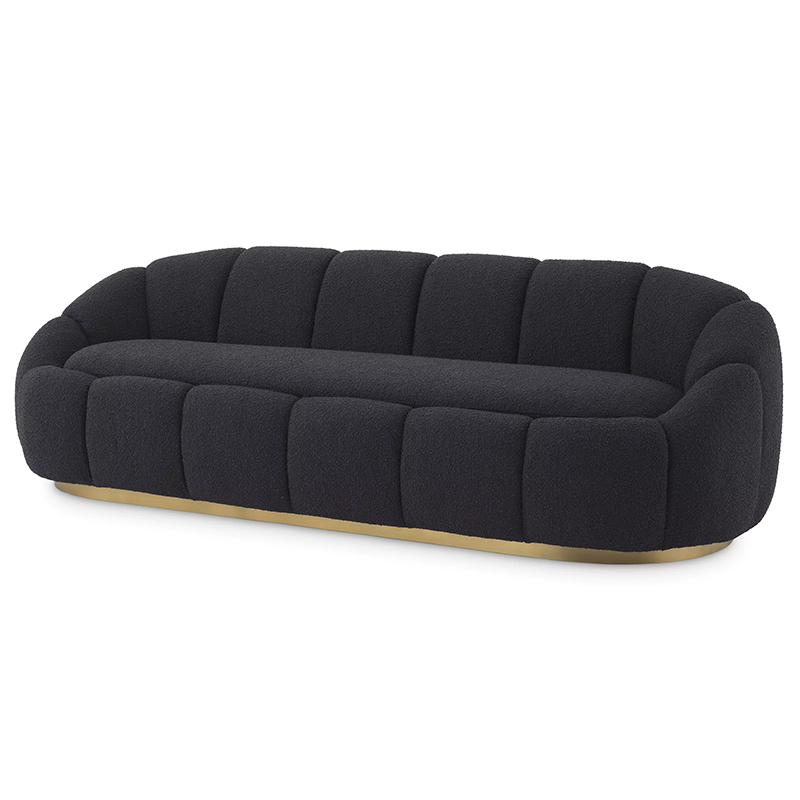 Диван Eichholtz Sofa Inger Black Черный Латунь Диван Eichholtz Sofa Inger Black Черный Латунь в Челябинске | Loft Concept