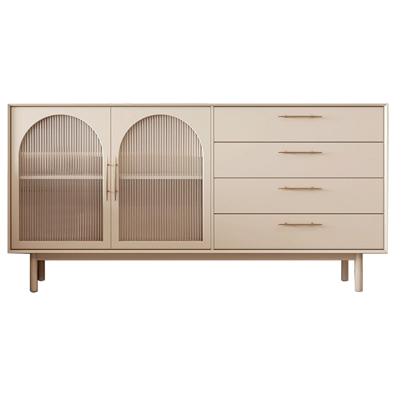 Комод Trystan Arch Chest of Drawers Бежевый Золотой Комод Trystan Arch Chest of Drawers Бежевый Золотой в Челябинске | Loft Concept
