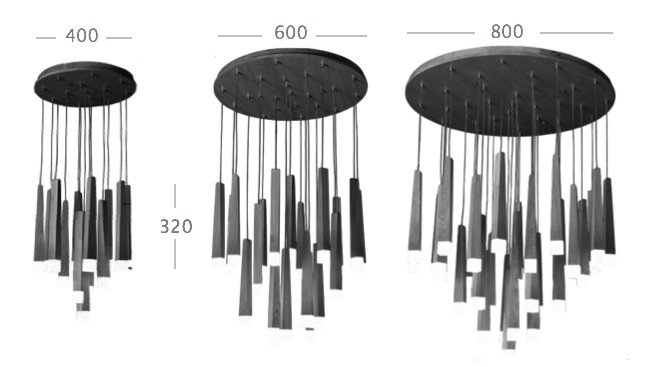 Люстра Wooden Glowworm Round Люстра Wooden Glowworm Round в Челябинске