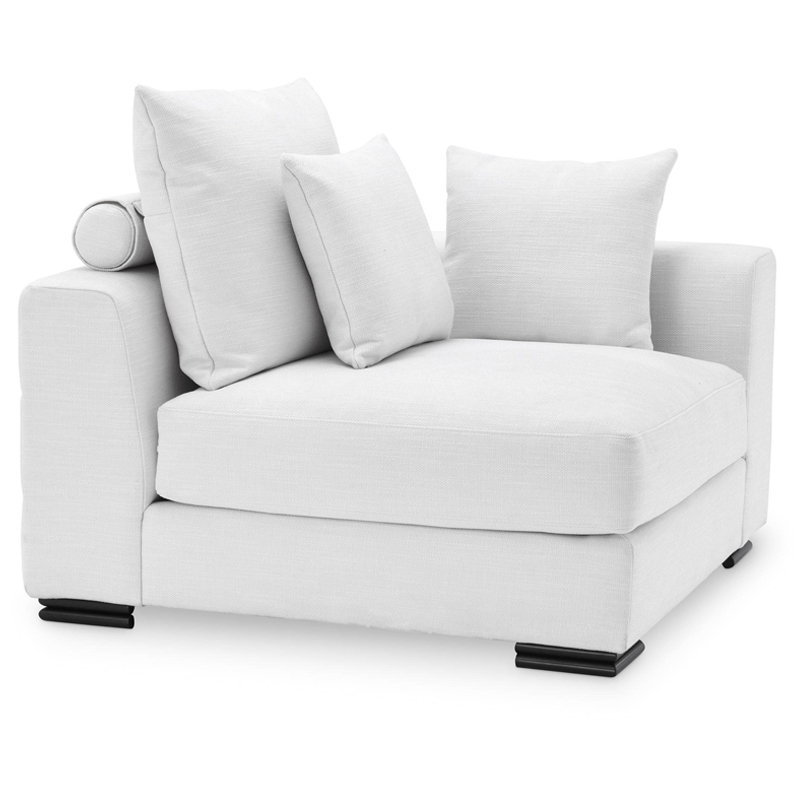 Диван Eichholtz Sofa Clifford Corner white Белый Черный в Челябинске | Loft Concept 
