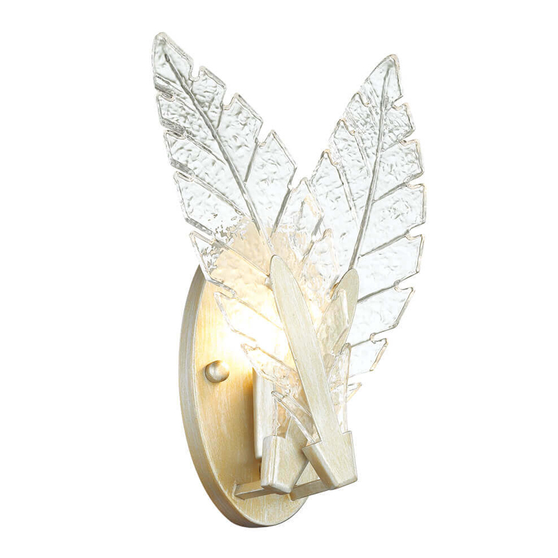 Бра Glass Petals Sconce Золотой Прозрачный (Transparent) Бра Glass Petals Sconce Золотой Прозрачный (Transparent) в Челябинске | Loft Concept