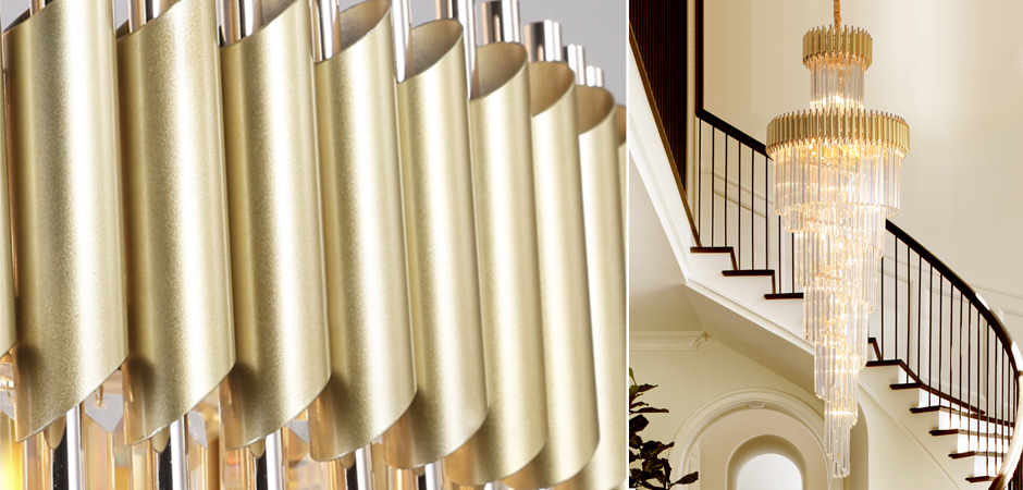 Люстра Empire Large Cascading Chandelier Gold Rectangular Crystal Люстра Empire Large Cascading Chandelier Gold Rectangular Crystal - Loft-Concept в Челябинске