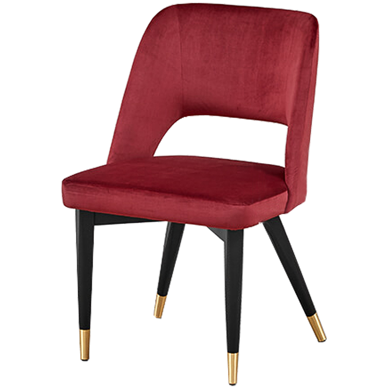 Стул Neasan Stool crimson Черный Малиновый (Crimson) Латунь Стул Neasan Stool crimson Черный Малиновый (Crimson) Латунь в Челябинске | Loft Concept