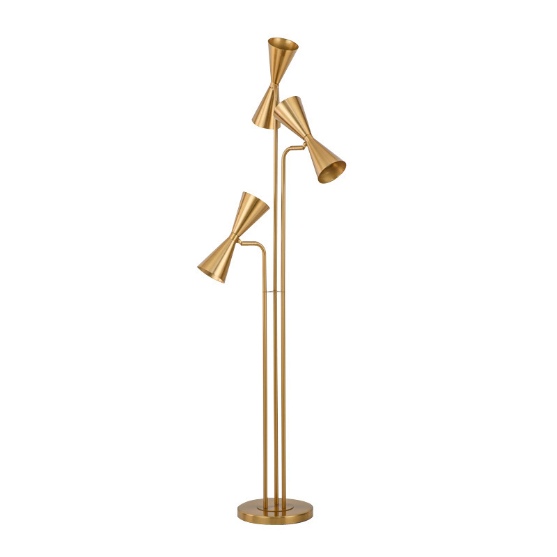 Торшер Sigourney Floor Lamp Глянцевое золото Торшер Sigourney Floor Lamp Глянцевое золото в Челябинске | Loft Concept