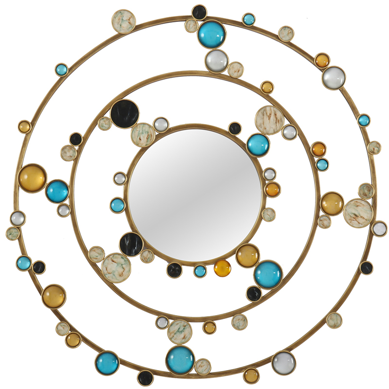 Зеркало Round Inserts Mirror  в Челябинске | Loft Concept 