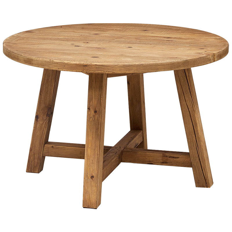 Круглый деревянный обеденный стол Ralf Wood Round Dinner Table Древесина Круглый деревянный обеденный стол Ralf Wood Round Dinner Table Древесина в Челябинске | Loft Concept