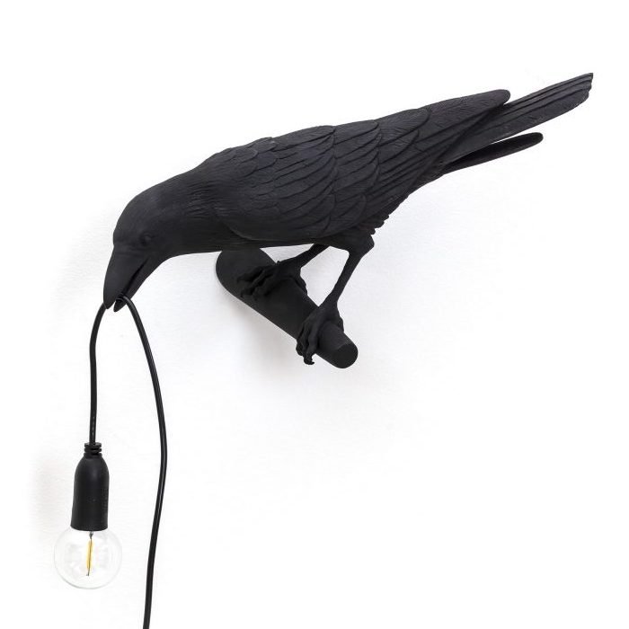 Бра Seletti Bird Lamp Black Looking Черный Бра Seletti Bird Lamp Black Looking Черный в Челябинске | Loft Concept