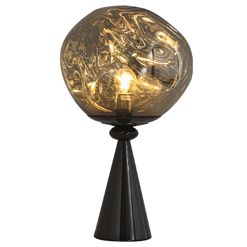 Настольная лампа Kaine Glass Metal Table Lamp Черный Серебряный Прозрачное Стекло Настольная лампа Kaine Glass Metal Table Lamp Черный Серебряный Прозрачное Стекло в Челябинске | Loft Concept