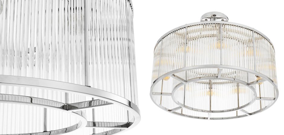 Потолочный светильник Ceiling Lamp Bernardi Nickel Потолочный светильник Ceiling Lamp Bernardi Nickel - Loft-Concept в Челябинске