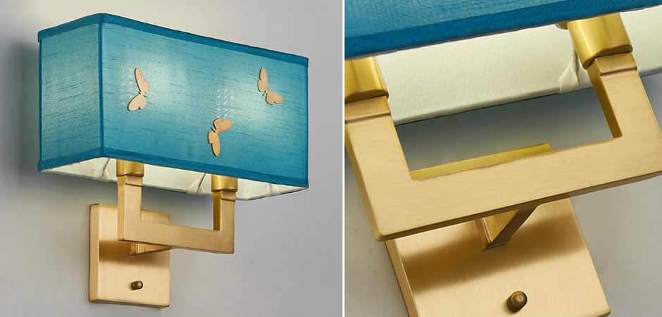 Бра с бабочками Butterflies Blue Background Wall Lamp 2 Бра с бабочками Butterflies Blue Background Wall Lamp 2 - Loft-Concept в Челябинске