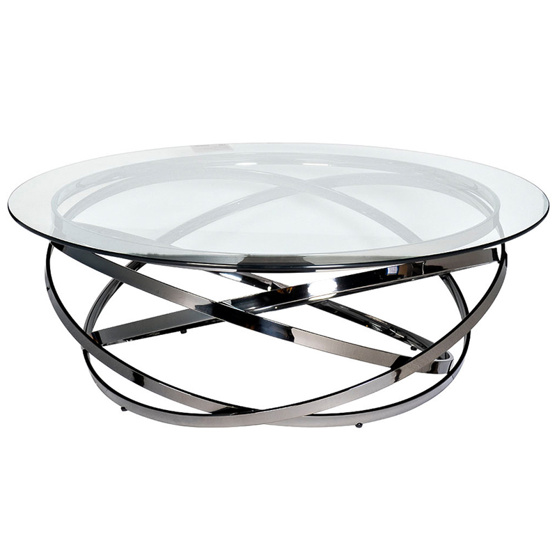 Кофейный стол Santino Coffee Table Нержавеющая сталь Прозрачное Стекло Кофейный стол Santino Coffee Table Нержавеющая сталь Прозрачное Стекло в Челябинске | Loft Concept