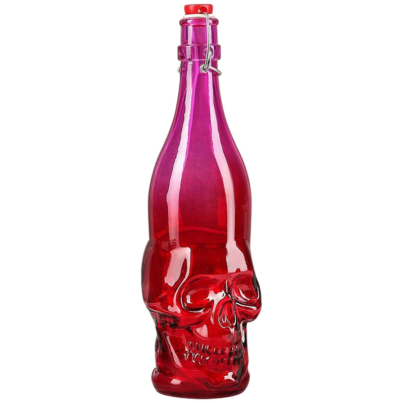 Бутылка с крышкой Scull Красный Розовый Бутылка с крышкой Scull Красный Розовый в Челябинске | Loft Concept
