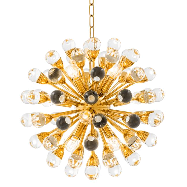 Люстра Chandelier Antares S Gold Золотой Прозрачный Люстра Chandelier Antares S Gold Золотой Прозрачный в Челябинске | Loft Concept
